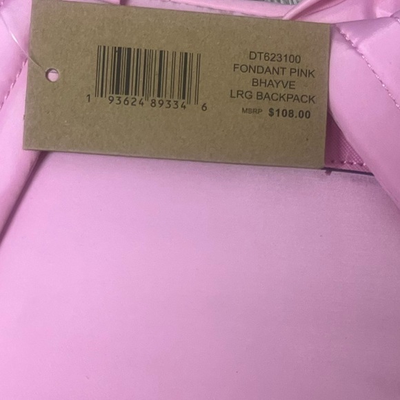 NEW Steve Madden Large Backpack Fondant Pink with Detachable Pouch Wristlet - Picture 11 of 11